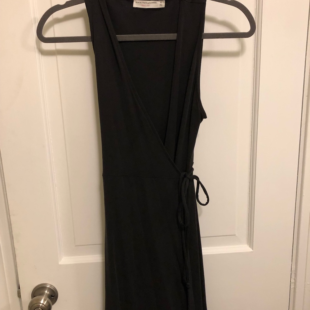 Wrap front dress
